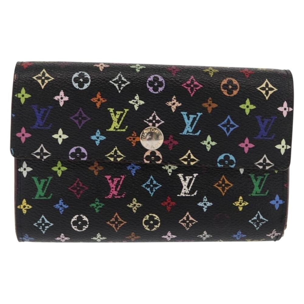 Louis Vuitton Monogram Multicolor Portefeuille Alexandra Wallet Black